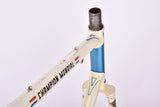 Creme and blue Gazelle Champion Mondial AB Frame vintage steel road bike frame set in 59 cm (c-t) / 57 cm (c-c) with Reynolds 531 tubing and Campagnolo dropouts from 1979 ~ 1980