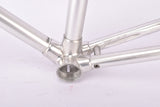 Silver anodized Alan Competition CX Cyclocross vintage aluminum frame set in 52.8 cm (c-t) 51 cm (c-c) from 1985 - defective