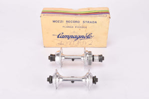 Campagnolo Record Strada #1034 small Flange Hub Set with 32 holes and italian thread from the 1960s - 1980s