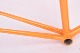 Vintage Orange Steel road bike frame in 56.0 cm (c-c) / 57.5 cm (c-t) Jacque Anquetil?