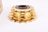 NOS/NIB Shimano first generation Dura-Ace #FA-100 5-speed golden Freewheel with 14-20 teeth and english/italian thread from 1977