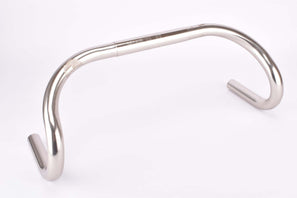 NOS Litech silver anodized single grooved Aluminum Handlebar in size 43cm (c-c) and 25.4mm clamp size