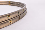 NOS dark anodized Campagnolo Victory Crono tubular rim set in 28" with 36 holes from the 1980s