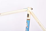 Creme and blue Gazelle Champion Mondial AB Frame vintage steel road bike frame set in 59 cm (c-t) / 57 cm (c-c) with Reynolds 531 tubing and Campagnolo dropouts from 1979 ~ 1980