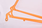Vintage Orange Steel road bike frame in 56.0 cm (c-c) / 57.5 cm (c-t) Jacque Anquetil?