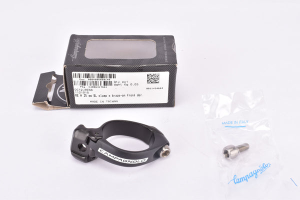 NOS/NIB Campagnolo Record #DC12-RE5B 35mm Adapter Clamp for braze-on Front Derailleur from the 2010s