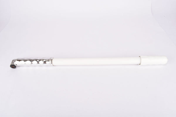 NOS REG #15 white frame bike pump in 470-520mm from the 1960s - 1980s
