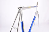 Blue and Grey / Silver Gazelle Gold Line Racing Special frame set in 58 cm (c-t) / 56.5 cm (c-c) with special Reynolds TRAPEZI 531 tubing from 2000