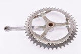 Magistroni fluted 3-arm cottered chromed steel crank set with 46/40 teeth in 170 mm from the 1950s - 1960s