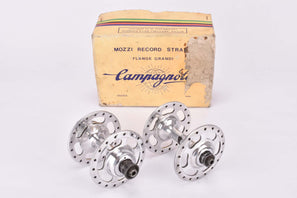 Campagnolo Record Strada #1035 High Flange Hub Set with 36 holes and english thread from the 1960s - 1980s
