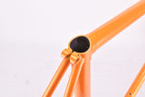 Vintage Orange Steel road bike frame in 56.0 cm (c-c) / 57.5 cm (c-t) Jacque Anquetil?