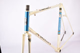 Creme and blue Gazelle Champion Mondial AB Frame vintage steel road bike frame set in 59 cm (c-t) / 57 cm (c-c) with Reynolds 531 tubing and Campagnolo dropouts from 1979 ~ 1980
