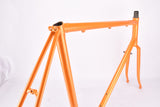 Vintage Orange Steel road bike frame in 56.0 cm (c-c) / 57.5 cm (c-t) Jacque Anquetil?