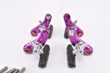 Pink / Violett anodized MTB Cantilever Brake Set from the 1990s