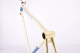 Creme and blue Gazelle Champion Mondial AB Frame vintage steel road bike frame set in 59 cm (c-t) / 57 cm (c-c) with Reynolds 531 tubing and Campagnolo dropouts from 1979 ~ 1980