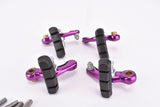 Pink / Violett anodized MTB Cantilever Brake Set from the 1990s