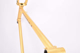Yellow (Gold ish) Gazelle Champion Mondial A-Frame vintage steel road bike frame set in 62 cm (c-t) / 60 cm (c-c) with Reynolds 531 tubing and Campagnolo drop outs from 1979