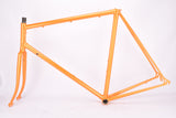 Vintage Orange Steel road bike frame in 56.0 cm (c-c) / 57.5 cm (c-t) Jacque Anquetil?