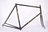 Mat Black Gazelle Champion Mondial "AA-Frame"  vintage steel road bike frame set in 62 cm (c-t) / 60 cm (c-c) with Reynolds 531 tubing and Campagnolo dropouts from the late 1970s / early 1980s