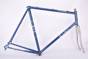 Metallic blue RIH Holland Mistral vintage steel road bike frame set in 61 cm (c-t) / 59 cm (c-c) with Reynolds 531 tubing and Tange Frok from the late 1970s / early 1980s