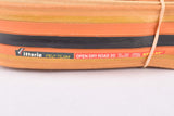 NOS/NIB Vittoria Pro-Team Open Dry Road Orange and Black Skinwall folding single Tire (clincher) in 20-622mm (28" / 700x20C) from the 1990s - 2000s