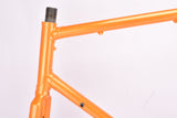Vintage Orange Steel road bike frame in 56.0 cm (c-c) / 57.5 cm (c-t) Jacque Anquetil?