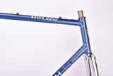Metallic blue RIH Holland Mistral vintage steel road bike frame set in 61 cm (c-t) / 59 cm (c-c) with Reynolds 531 tubing and Tange Frok from the late 1970s / early 1980s