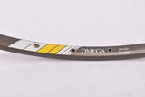 NOS dark anodized Campagnolo Omega Strada Hardox tubular single rim in 28" with 36 holes from the 1980s