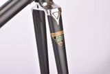 Mat Black Gazelle Champion Mondial "AA-Frame"  vintage steel road bike frame set in 62 cm (c-t) / 60 cm (c-c) with Reynolds 531 tubing and Campagnolo dropouts from the late 1970s / early 1980s