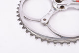 Smutny 2-arm fluted cottered chromed steel crank set with 49 teeth in 170 mm from the 1930s - 1940s (Zweiarm Kurbel)