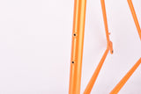 Vintage Orange Steel road bike frame in 56.0 cm (c-c) / 57.5 cm (c-t) Jacque Anquetil?