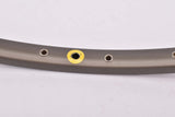 NOS dark anodized Campagnolo Omega Strada Hardox tubular single rim in 28" with 36 holes from the 1980s