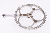Smutny 2-arm fluted cottered chromed steel crank set with 49 teeth in 170 mm from the 1930s - 1940s (Zweiarm Kurbel)