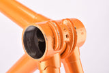 Vintage Orange Steel road bike frame in 56.0 cm (c-c) / 57.5 cm (c-t) Jacque Anquetil?