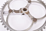 Smutny 2-arm fluted cottered chromed steel crank set with 49 teeth in 170 mm from the 1930s - 1940s (Zweiarm Kurbel)