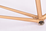 Champagne (Gold ish) Gazelle Champione Mondial AB-Frame frame set in 52.5 cm (c-t) / 51 cm (c-c) with Reynolds 531c tubing and Campagnolo drop outs from 1983