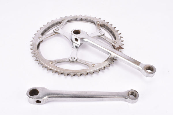 Nervalux 3-arm cottered chrome steel crank set with Cyclo Chainring (50/47 teeth) in 170 mm from the 1960s - 1970s