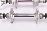 Favorit 3-piece chromed steel and aluminum Hub set with english thread (BSA) and 36 holes from the 1960s - 1980s