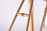 Champagne (Gold ish) Gazelle Champione Mondial AB-Frame frame set in 52.5 cm (c-t) / 51 cm (c-c) with Reynolds 531c tubing and Campagnolo drop outs from 1983