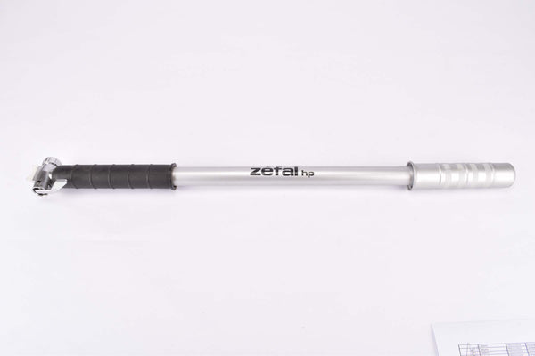 NOS Zefal HP High Pressure silver aluminum frame bike pump in 470 - 500mm