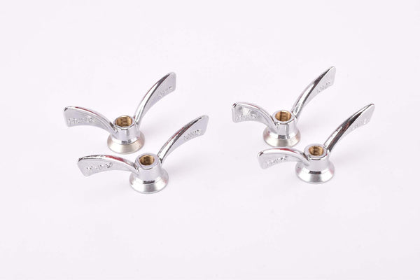 NOS Huret Luxe Wing Nut set for front and rear Hubs from the 1950s - 1970s