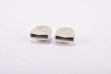 NOS White/Grey Campagnolo Pedal Toe Clip Strap Retainer #7188006 end Buttons from the 1980s - 1990s