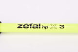 NOS Zefal hp X 3 (Size 3) neon green/yellow-ish high pressure aluminium frame bike pump in 460 - 520mm