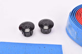 NOS/NIB Cinelli cork blue/red handlebar tape with black end plugs from the 1990s