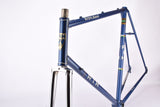 Metallic blue RIH Holland Mistral vintage steel road bike frame set in 61 cm (c-t) / 59 cm (c-c) with Reynolds 531 tubing and Tange Frok from the late 1970s / early 1980s