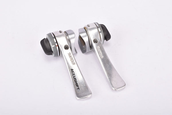 NOS Suntour Cyclone 5000 / 7000 / 9000 #SL-CL10-B braze-on 6-speed Accushift Gear Lever Shifter Set from the late 1980s