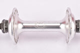 Gian Robert Competition silver anodized Front Hub with 36 holes from the 1970s - 1980s