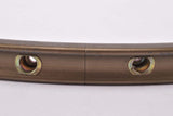 NOS dark anodized Campagnolo Victory Crono tubular single rim in 28" with 36 holes from the 1980s
