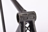 Mat Black Gazelle Champion Mondial "AA-Frame"  vintage steel road bike frame set in 62 cm (c-t) / 60 cm (c-c) with Reynolds 531 tubing and Campagnolo dropouts from the late 1970s / early 1980s