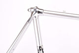 Silver anodized Alan Mod. Super Record Strada vintage aluminum frame set in 61.8 cm (c-t) 60 cm (c-c) from 1980